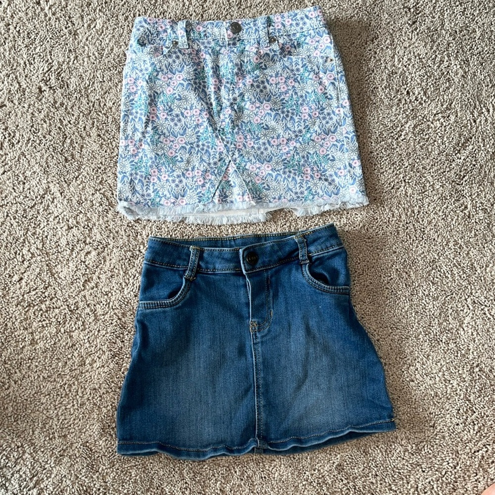 Girls jeans skirt bundle